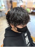 波巻きラウンドマッシュウルフ