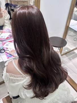 フォルテ 表参道店(FORTE) ラベンダーブラウン/レイヤーカット/韓国巻き/顔周りカット