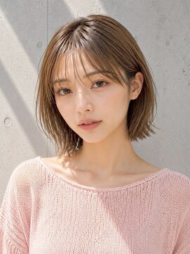 ノア 三宮店(NOA) 【NOA】韓国風外はねボブ シースルーバング大人可愛いヘア