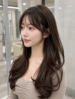 クレビア 名古屋(CreBiA)&nbsp;透明感ダークブラウン/レイヤーカット/顔まわりカット