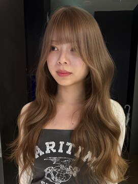 サンクマーケット 渋谷(cinq MARKET) 透明感ヘーゼルベージュとレイヤーカット