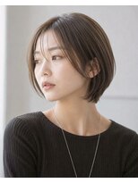 ハーツ 青山表参道店(Heart's) 白髪ぼかし脱白髪染め似合わせショートボブ40代50代60代