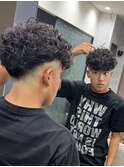外国人風スペインカール