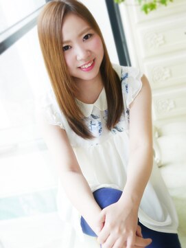 ヘア ジュレ ドゥ(hair jurer deux) 【ヘアジュレドゥ 古居】 自然で可愛いサラ艶ストレートセミディ