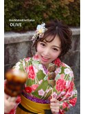 【オリーブ】卒業式 へセット&着付け
