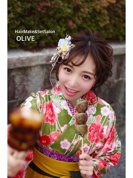オリーブ(OLIVE) 【オリーブ】2019年卒業式　へセット&着付け