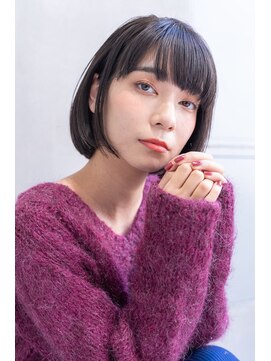 ロジッタ(ROJITHA) 【ROJITHA】ダークグレージュ×ながしバング