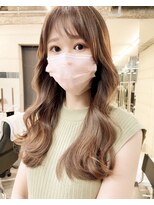 フォンズ(FONS)&nbsp;小顔に見せるオルチャンヘア 流れる顔まわり まろベージュ