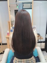 イーラ(era)&nbsp;ダークラベンダーブラウン　艶ツヤロング　ストレート　/era