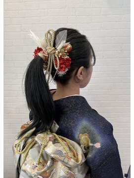 ウィスプ 赤羽店(wisp) 振袖ポニーテール☆