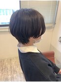 前髪長め大人ショート
