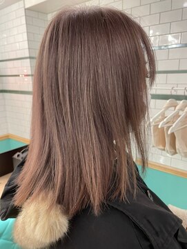 ゲーム 吉祥寺店(GAME) ダブルカラーミルクティーベージュケアブリーチ前髪カット