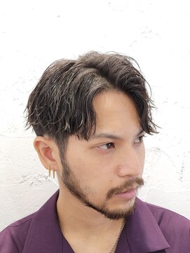 フィフス 原宿(fifth) 刈り上げツーブロック黒髪ツイストスパイラルパーマ韓国マッシュ