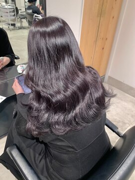 ゴウトゥデイ 渋谷MODI店(GO TODAY) ラベンダーブラック ブリーチなしダブルカラー <渋谷/渋谷駅>