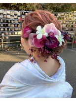 ブラウ ネイル パーティー(Blau Nail Party)&nbsp;ピンク×パープルシニヨン