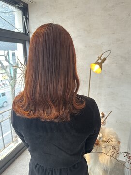 ジル アンク(Jill ankh) 《Jill ankh姫路駅前》オレンジカラー　ツヤサラ髪