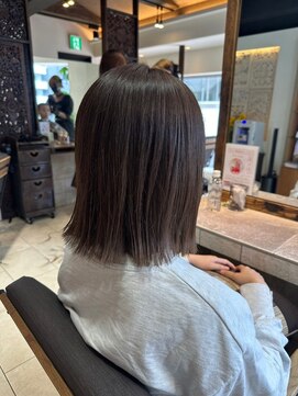 ヘアリゾート粋 ティガ 池袋店(tiga) 透明感/シアーグレージュ/ミディアム