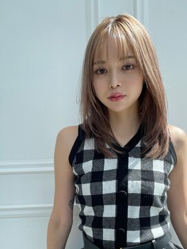 アッシュ 大森店(Ash) 大人かわいい/ひし形シルエット/イルミナ/フェイスレイヤー