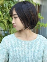 ビューエヒメ(VIEW EHIME)&nbsp;小顔カットショートボブ大人可愛いアッシュオリーブ