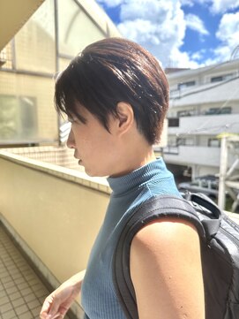 ファイブシーン アオヤマ(5SCENE AOYAMA) ショートパーマショートカット前髪あり前髪なし20代30代40代