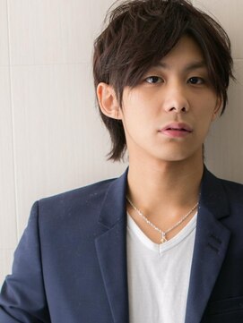 モッズヘア メン 仙台愛子駅前店(mod's hair men) 長め前髪グレージュアッシュで軽いウルフショート仙台愛子