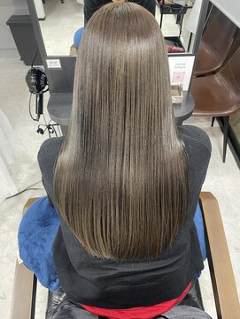 エクラヘア(ECLAT HAIR) ブリーチなしダブルカラー×髪質改善ヘアエステ＋オージュアTR