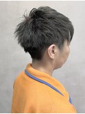 スパイキーショート/ブルーブラック/フェザーパーマ/メンズ152