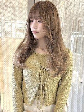 ラニヘアサロン(lani hair salon) オリーブカラー ブリーチ無しカラー イルミナダブルカラー
