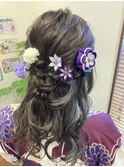 ヘアセット&袴着付け