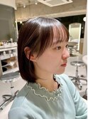 大人可愛い☆ショートボブ◎前髪カット髪質改善トリートメント◎