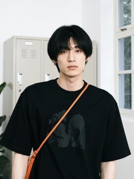 エイチ メンズ(H) メンズツーブロックフェードカットツイストパーマセンターパート