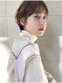耳かけショートボブ ショートヘア 耳かけショート 前髪あり