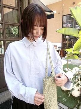 ミント(mint) 丸くないストレートなボブ!抜け感◎