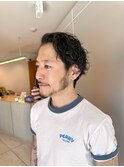 サーフカール／刈り上げセンターパート／リバースセンターパート