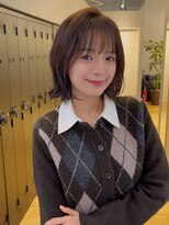 ジアン バイ ミルボン 西宮ガーデンズプラス(GIEN by milbon) ダークパープル/ナチュラルショート/ミルクブラウン/夏/西宮北口