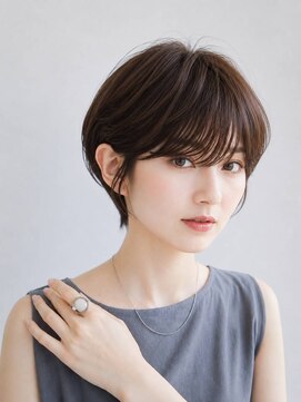 ネオリーブアイム 横浜西口店(Neolive aim) 小顔ショート 似合わせ前髪 大人美人丸みショートボブ