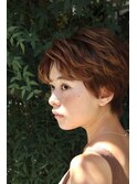 外国人風マッシュショート
