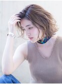 【LANY 横浜】 ラフウェーブ×ハニーベージュ