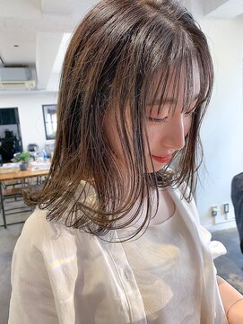 ヴェルダ 池袋店(verda) 色素薄めカラーと薄めバング＊fukuda