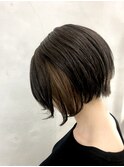 前下がりボブにハイライト