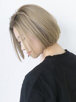 アジールヘア 北千住駅西口店(agir hair)&nbsp;カジュアルストリート前下がりボブグレージュ【北千住】学割U24