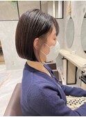 【HOSSY】インナーカラー_イヤリングカラー☆切りっぱなしボブ