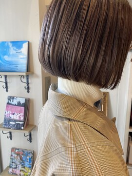 ヘアーデザイン シュシュ(hair design Chou Chou by Yone) ☆chouchou☆ミニボブ×ココアブラウン