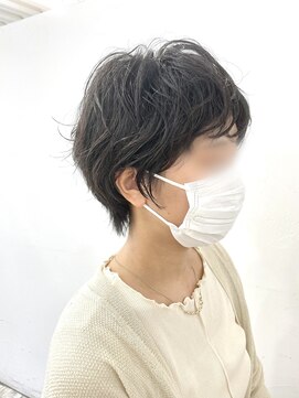 クリアリティ ヘアーサロン 京都駅前本店(clarity hair salon) ショートカット×ゆるふわパーマ　@1101_hairstyle ●097●