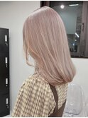 847ピンクブロンドスローカラーカシスピンク寒色系カラー