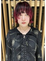 エッセンス(THE ESSENCE)&nbsp;point red切りっぱなしボブエアリーロング美髪ピンクブラウン