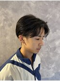 長めセンター分けツーブロック