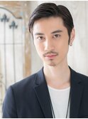 ジェントルアッシュブラック七三オールバックショートd戸田公園
