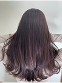 エアリーロング/切りっぱなしボブ/ピンクブラウン/美髪[柏駅]