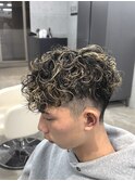 熊本メンズパーマ MEN'S HAIR スペインカール ベリーショート